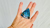 Oversized Labradorite Ring. Gorgeous Blue Stone Cocktail Ring. Adjustable Designer Ring. 4032