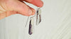 Amethyst & Quartz Earrings. Sterling Silver. 2667