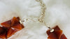 Carnelian Stars Necklace with Sterling Silver Chain. Handcrafted Designer Necklace.