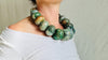 Mayan Guatemalita Jade Ceremonial Necklace. Guatemalan Made Beads.