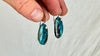 Chrysocolla and Sterling Silver Earrings. Atelier Aadya. 2354