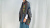 Vintage Hmong Indigo Shrug. Batik, Embroidered, Applique. Repurposed