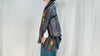 Vintage Hmong Indigo Shrug. Batik, Embroidered, Applique. Repurposed