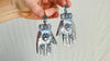 Oaxaca Silver Earrings. La Mano. Hand. Mexico. Frida Kahlo. 4169