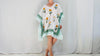 All Cotton Block Print Kaftan from India. Breezy Dress and Cover-Up.