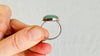 Prehnite Ring. Handmade Sterling Silver Jewelry. Gift for Her. Size 9. 0525