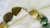 Green Jasper, Pyrite & Garden Quartz Necklace. Medicine Jewelry. Sterling Silver Handmade Choker.