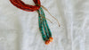 Kewa Pueblo Multi-Strand Coral & Turquoise Necklace. Native American. Santo Domingo Pueblo. 2657