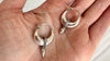 Fat Hoop Earrings India. Sterling Silver. 1074