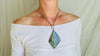 Labradorite Pendant Necklace. Heavy Sterling Silver Chain. 2381