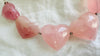 Rose Quartz Heart Necklace. Maximalist Designer Jewelry. Handcrafted with Sterling Silver. 2692