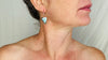 Turquoise & Silver Earrings. Handmade Sterling Silver Jewelry. Natural Hubei Stone. 2664