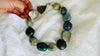 Green Jasper, Pyrite & Garden Quartz Necklace. Medicine Jewelry. Sterling Silver Handmade Choker.