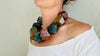 Ocean Jasper Statement Necklace. Maximalist Jewelry. Handcrafted Sterling Silver Components.