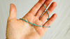 Natural Turquoise Necklace. Tiny Turquoise Heishi and Sterling Silver. 4064