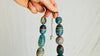 Blue Onyx and Sterling Beaded Necklace. Handcrafted Designer Statement Jewelry. 2679