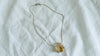 Gold-Rutilated Quartz Crystal Pendant Necklace. Sterling Silver. Atelier Aadya. Medicine Necklace. 2561