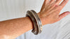 Karen Hill Tribe Sterling Silver SINGLE Bangle. Chunky. Gorgeous. 1079