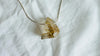 Gold-Rutilated Quartz Crystal Pendant Necklace. Sterling Silver. Atelier Aadya. Medicine Necklace. 2561