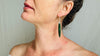 African Jade Earrings with Sterling Silver Ear-Wires. 2697