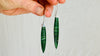 African Jade Earrings with Sterling Silver Ear-Wires. 2697