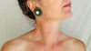 Sterling Silver Imperial Jade Earrings I Guatemalan Jade & Silver Jewelry I Handmade Designer Posts. 4040