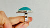 Hubei Turquoise Cocktail Ring. Adjustable Size. Handmade Sterling Silver Jewelry. Statement Ring. 0907