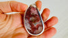 Large Red Agate and Silver Post Earrings. Handmade Sterling Silver Jewelry. 4089