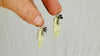 Serpentine Flower Earrings. Sterling Silver. 2496