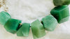 Faceted Aventurine Necklace. Handmade Designer Necklace. Sterling Silver Chain. Adjustable Choker. 2656