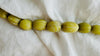 Long Vintage Yellow Calcite Necklace. Beautiful Melon Shaped Beads. Handmade Beads.