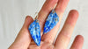 Lapis Lazuli Leaf Earrings. Sterling Silver. Atelier Aadya. 2252