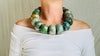 Mayan Guatemalita Jade Ceremonial Necklace. Guatemalan Made Beads.