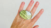 Oversized Labradorite Ring. Adjustable Sterling Silver Shank. Handmade Designer Jewelry. 4008