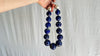 Lapis Lazuli Necklace. Large Spheres. Sterling Silver. 0821