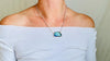 Cloud Labradorite Pendant Necklace. Sterling Silver Chain. Handcrafted Designer Jewelry . 2618