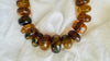 Large Amber Necklace. Rondelles. Dramatic and Gorgeous! IN COMPLIANCE with Etsy Regulations.