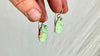 Chrysoprase & Sterling Silver Earrings. 2338