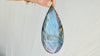 Labradorite Pendant Necklace. Heavy Sterling Silver Chain. 2716