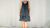 Mexican Gauze Dress. Slate Gray. V Neck. All Cotton