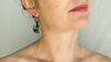 Chrysoprase & Sterling Silver Earrings. 0019