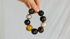 Amber Beaded Bracelet. Sterling Beads. Chunky - Aadya Bazaar