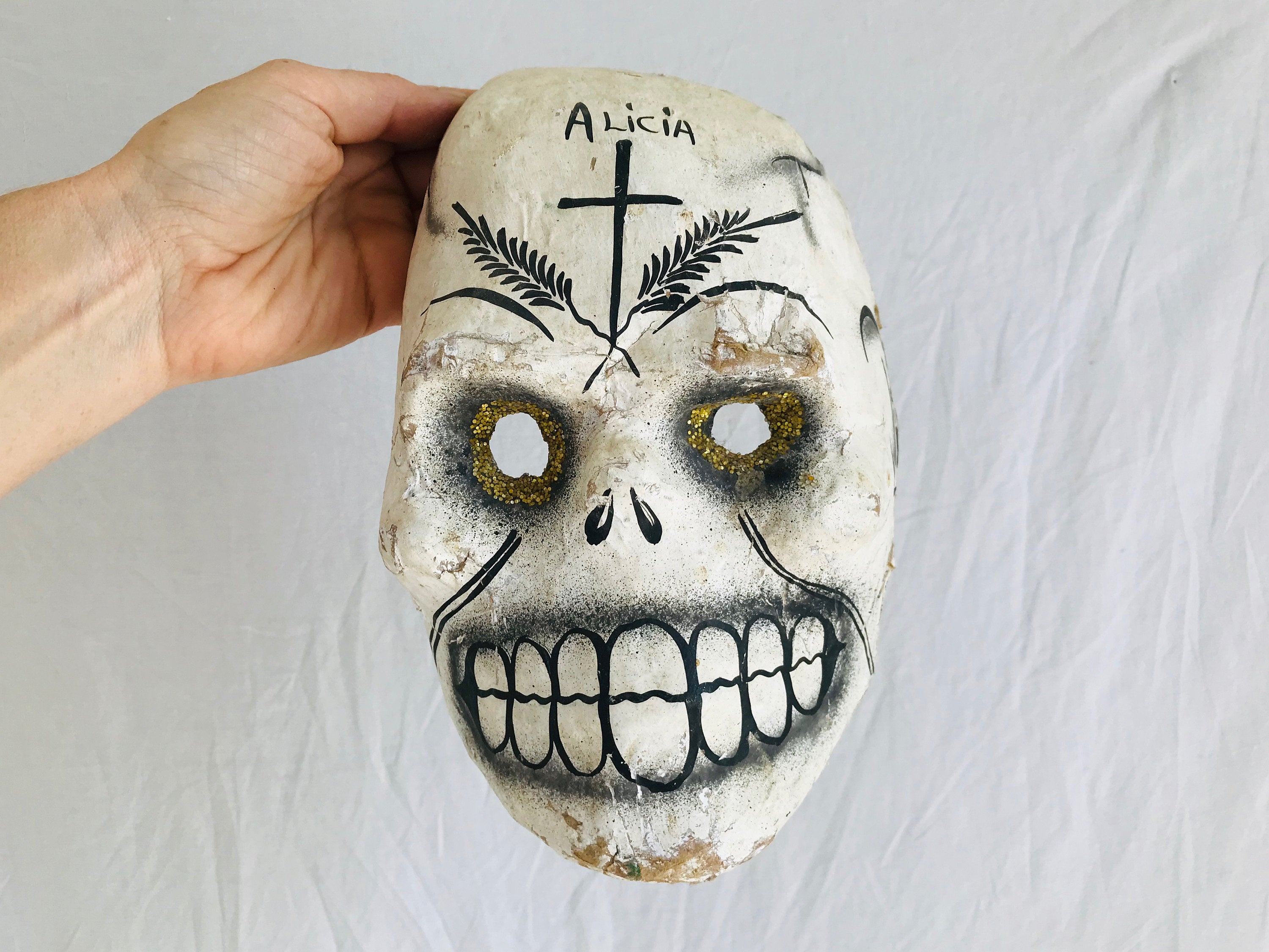Recycled Papier Mache Calavera Mask from Mexico 'Sweet Calavera' -  Smithsonian Folklife Festival Marketplace