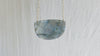 Labradorite and Silver Pendant Necklace. Sterling Silver Chain