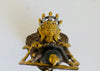 Gold Plated Nepalese Yab Yum Statue of Vajrasatva Embracing Shakti. Copper