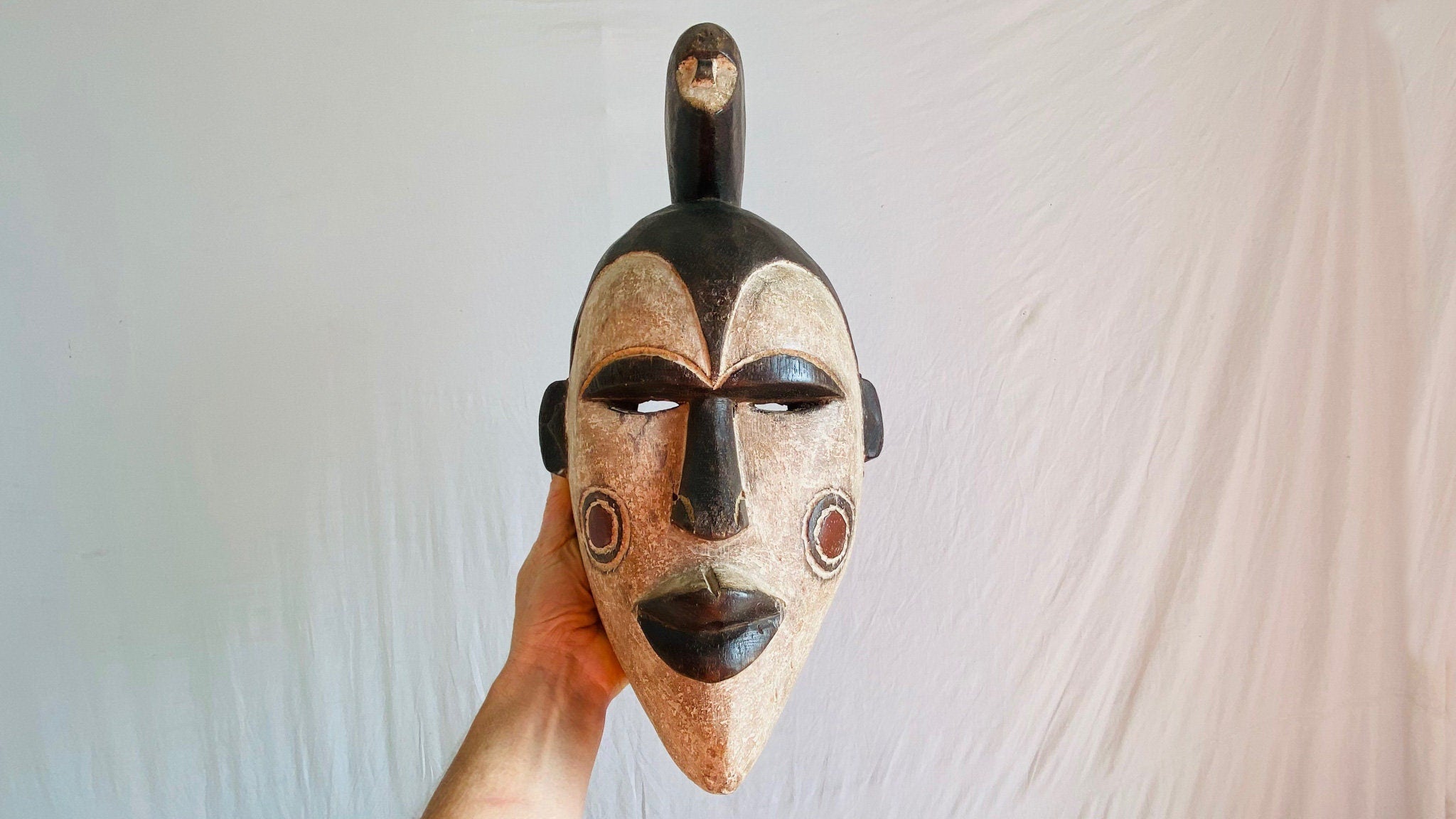 Punu and Yoruba 2 Piece Mask Lot 9.25- 15.25 - Nigeria & Gabon : Discover  African Art