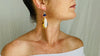 Amber & Lapis Earrings with Sterling Silver Ear Wire