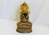 Gold Plated Nepalese Yab Yum Statue of Vajrasatva Embracing Shakti. Copper