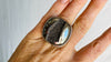 Pyrite Druzy Ring. Size 5.5