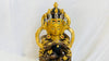 Gold Plated Nepalese Yab Yum Statue of Vajrasatva Embracing Shakti. Copper